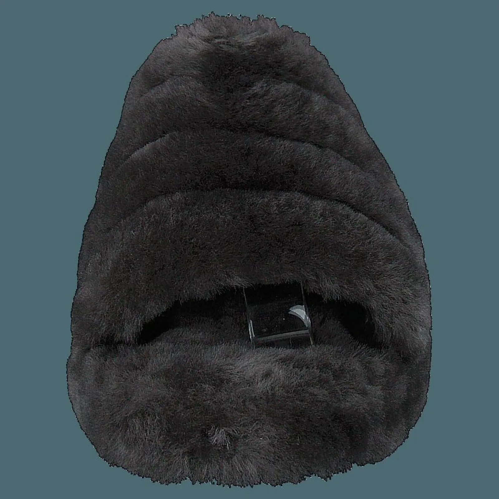 Barn UGG Fluff Yeah Slide Charcoal