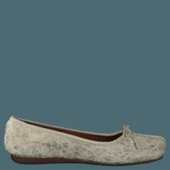 Clarks Freckle Ice Off White Metallic
