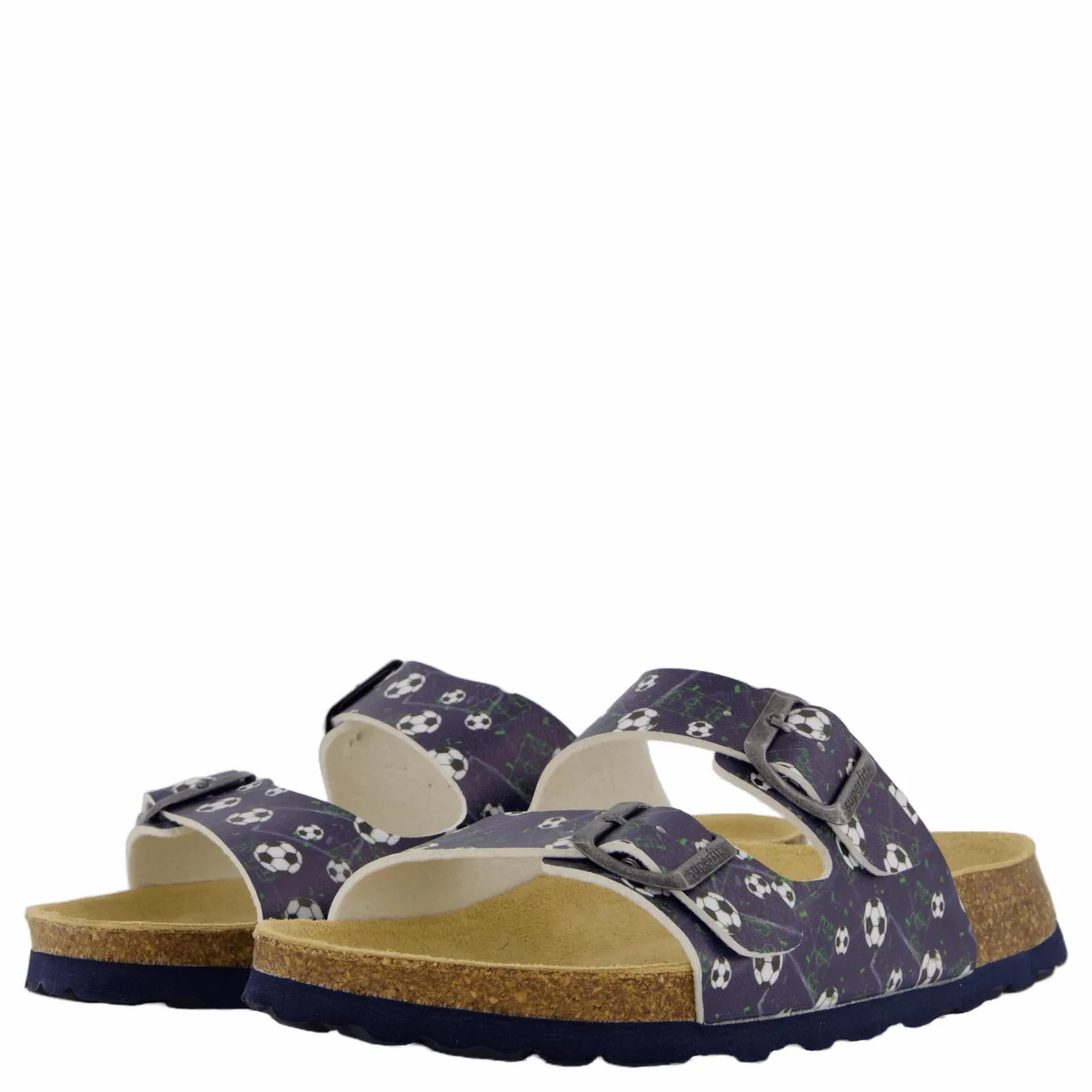 Barn Superfit Fussbettpantoffel Blau/mehrfarbig