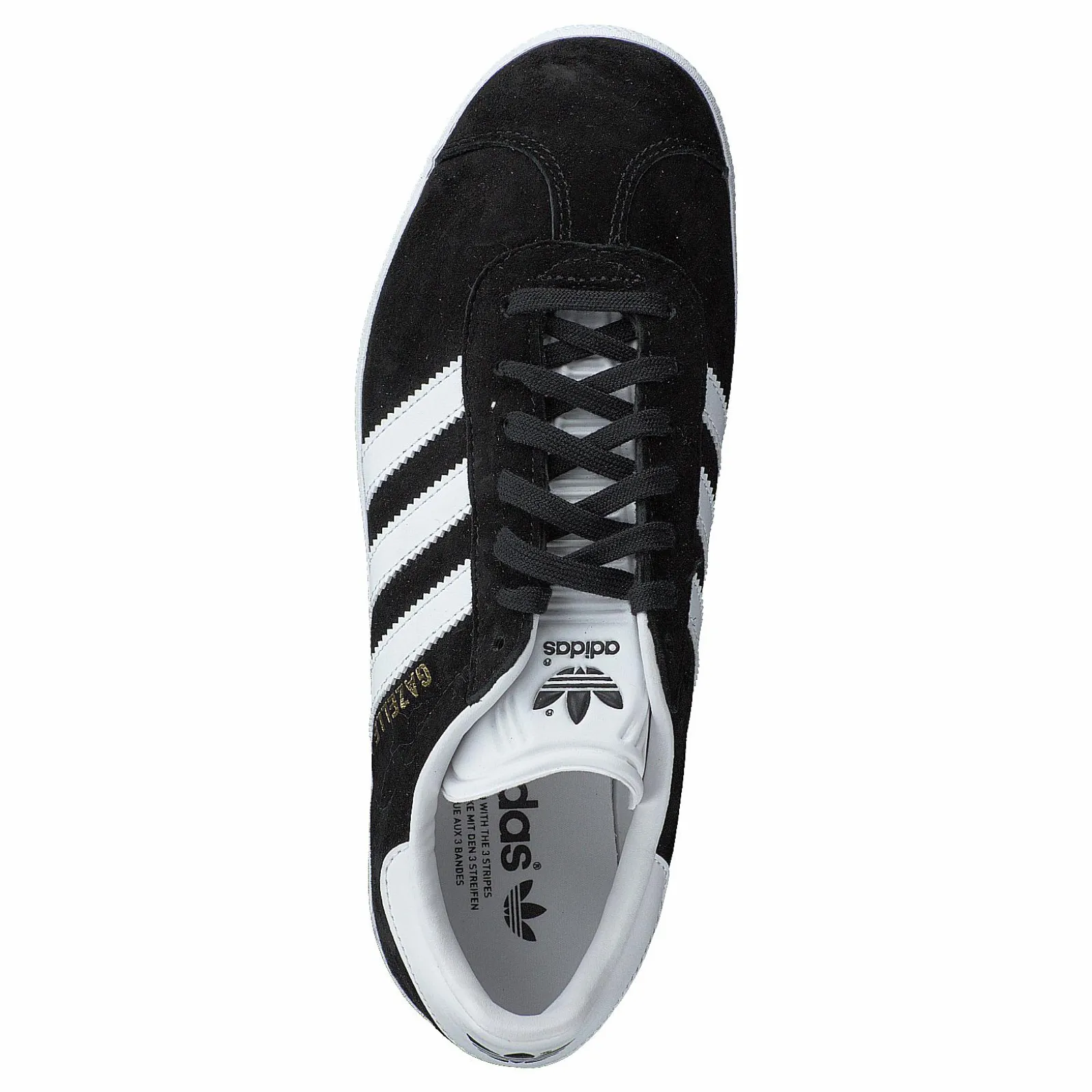 adidas Originals Gazelle Core Black/White/Gold Met.
