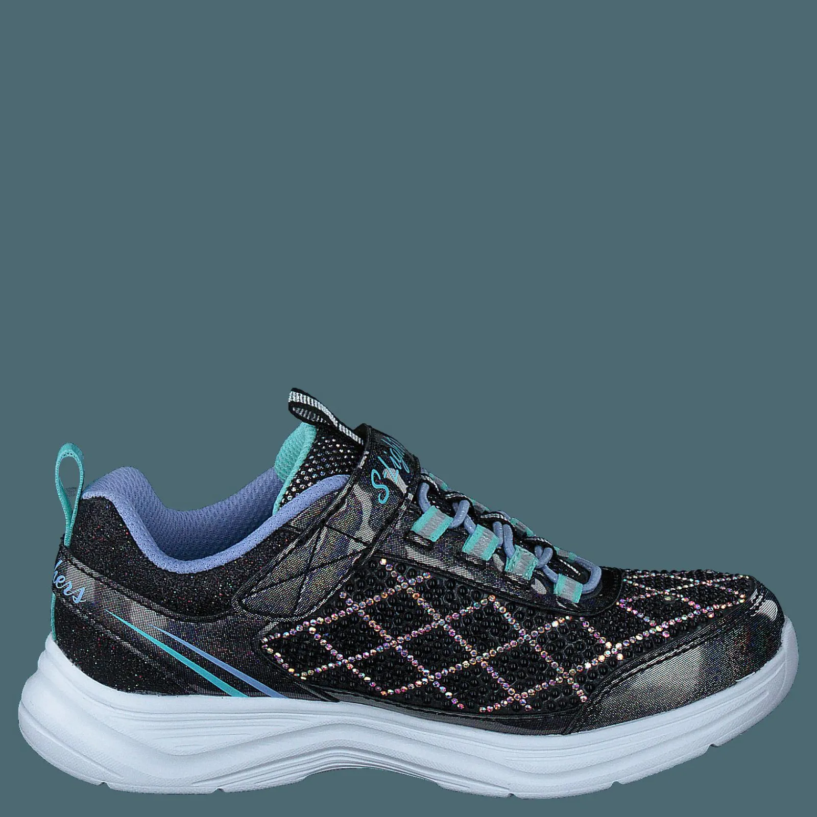 Barn Skechers Girls S-lights Glimmer Kicks - Bklb