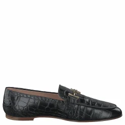 Tod's Gommini Double T Black Printed Reptile