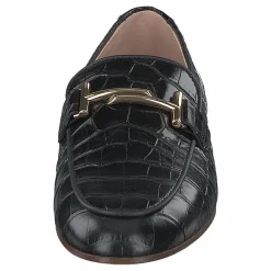 Tod's Gommini Double T Black Printed Reptile