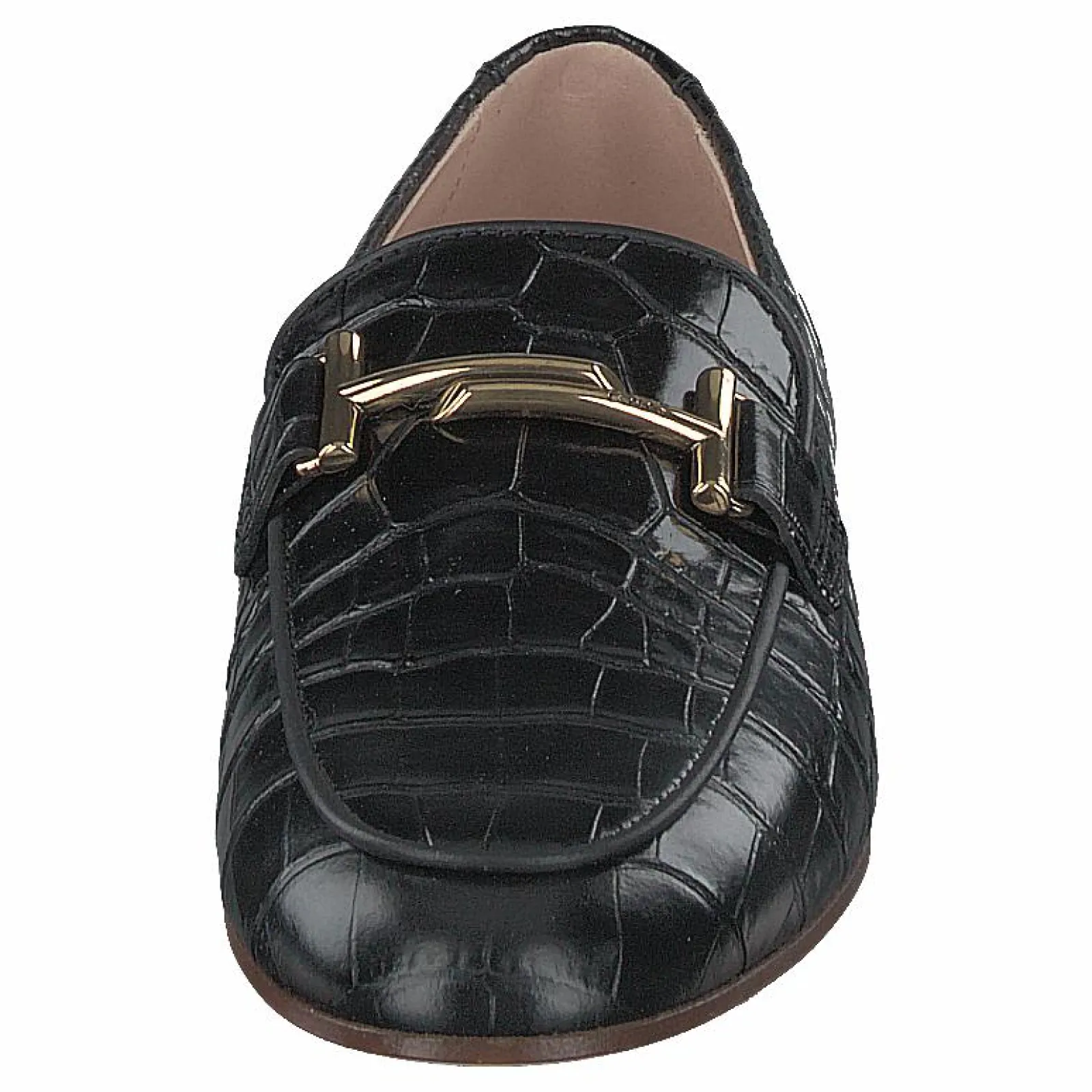 Tod's Gommini Double T Black Printed Reptile
