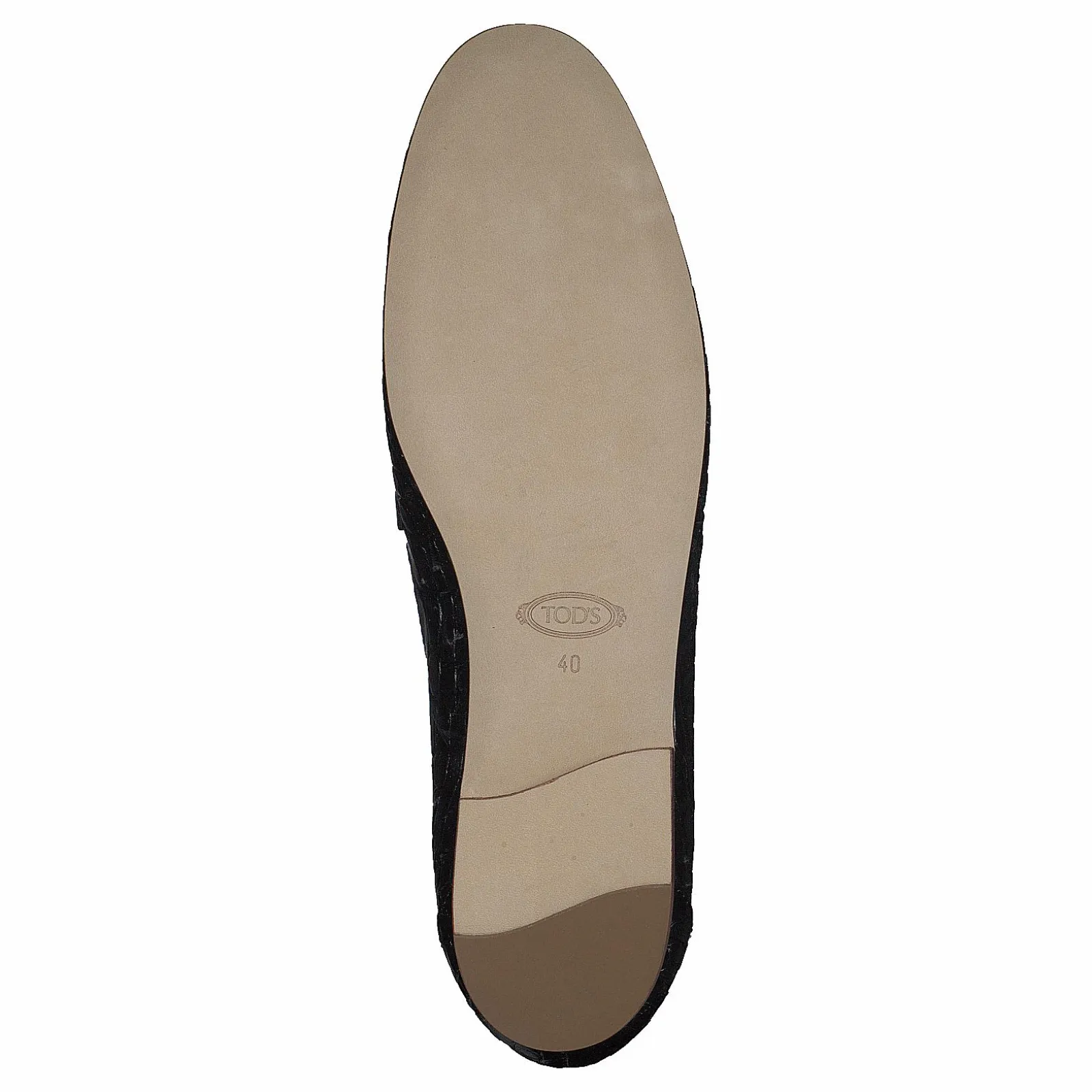 Tod's Gommini Double T Black Printed Reptile