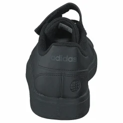 Barn adidas Grand Court Elastic Lace and Top Strap Shoes Core Black / Core Black / Grey Six