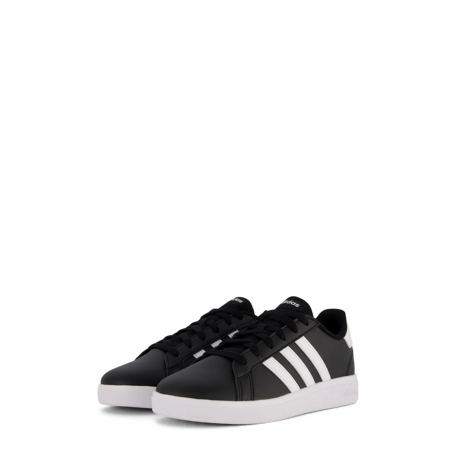 Barn adidas Grand Court Lifestyle Tennis Lace-Up Shoes Core Black / Cloud White / Core Black