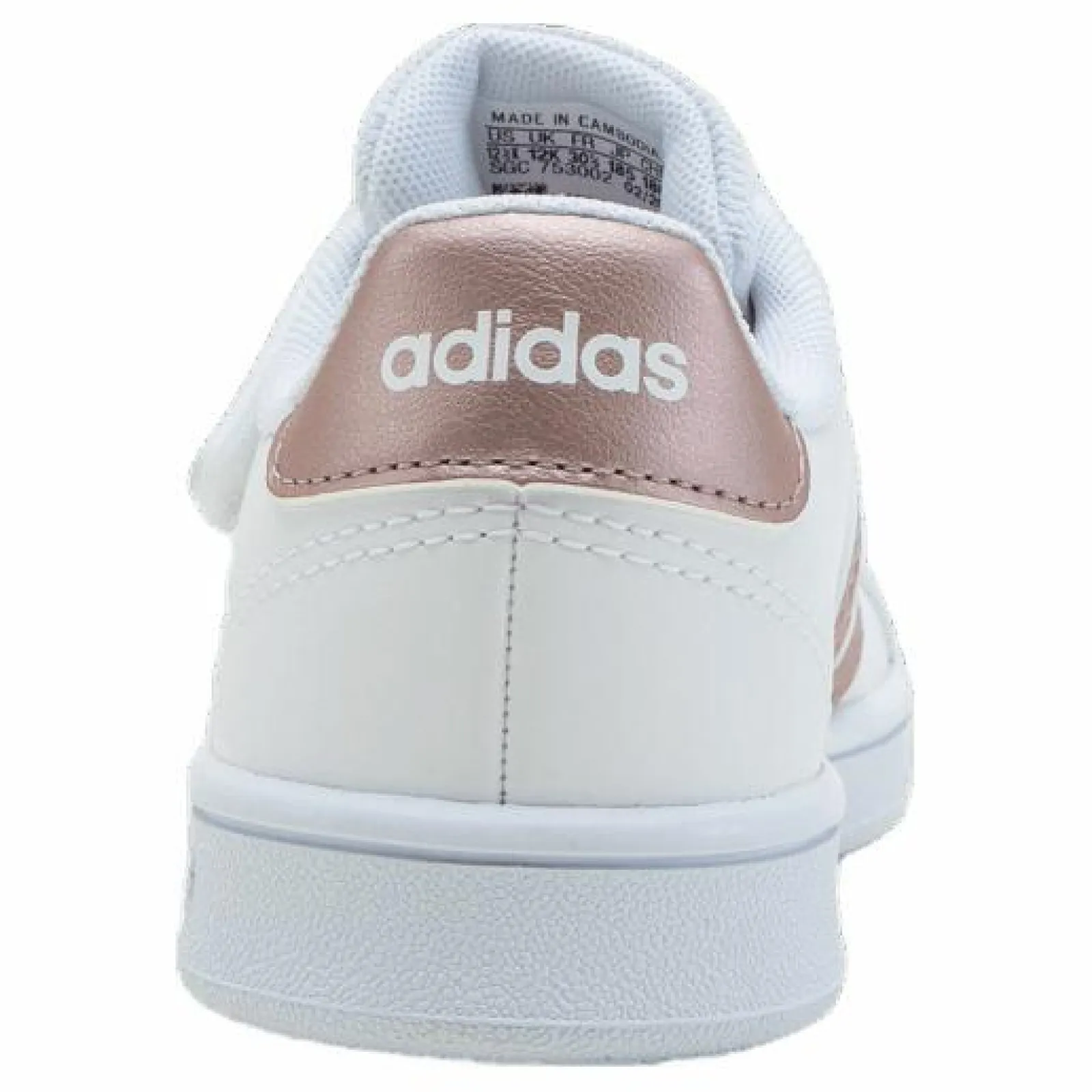 Barn adidas Grand Court Shoes Cloud White / Copper Met. / Light Granite