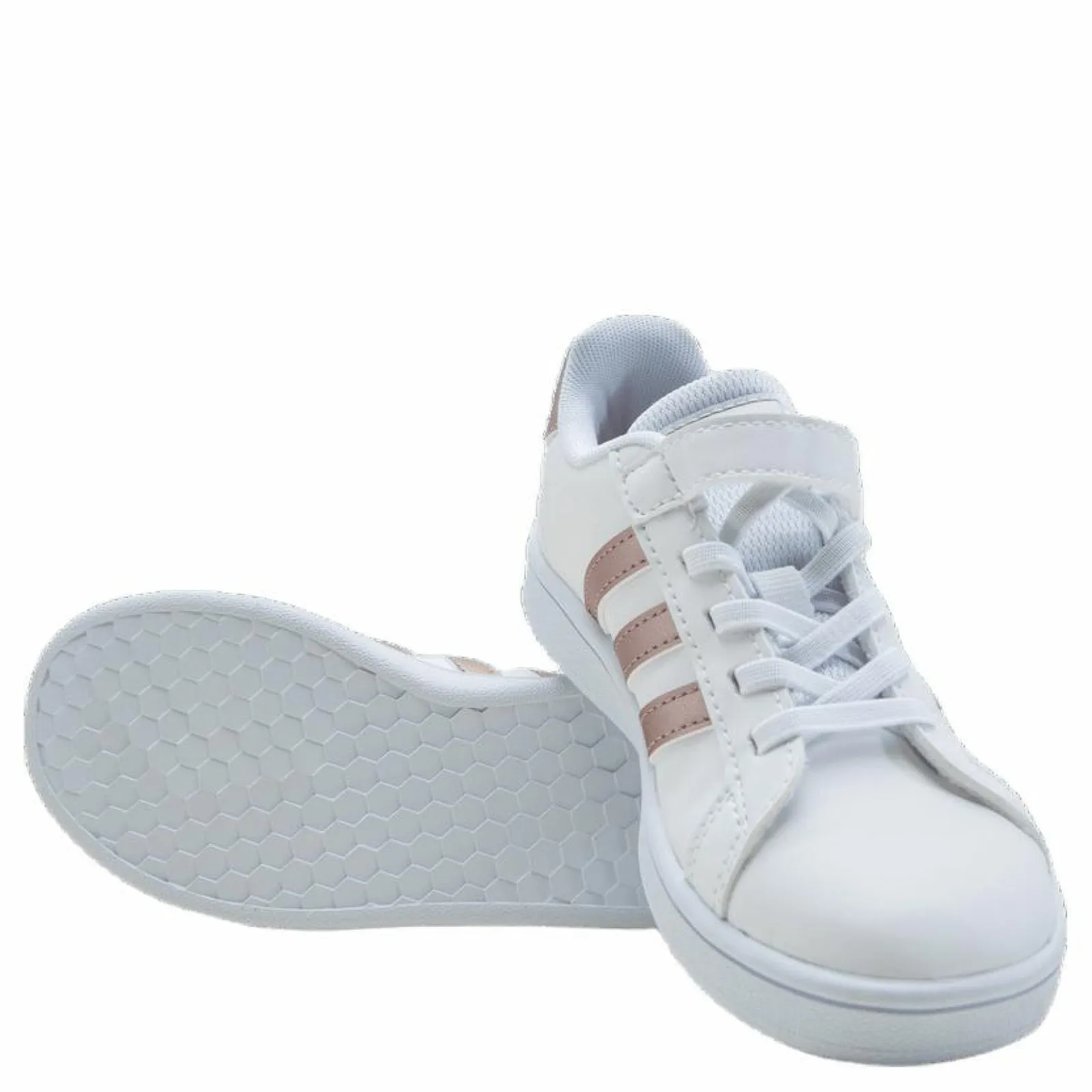 Barn adidas Grand Court Shoes Cloud White / Copper Met. / Light Granite