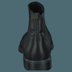 Playboy Footwear Grant Black Leather