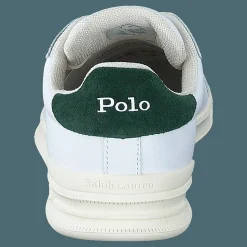 Polo Ralph Lauren Heritage Court II Leather Sneaker White / College Green