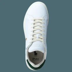 Polo Ralph Lauren Heritage Court II Leather Sneaker White / College Green