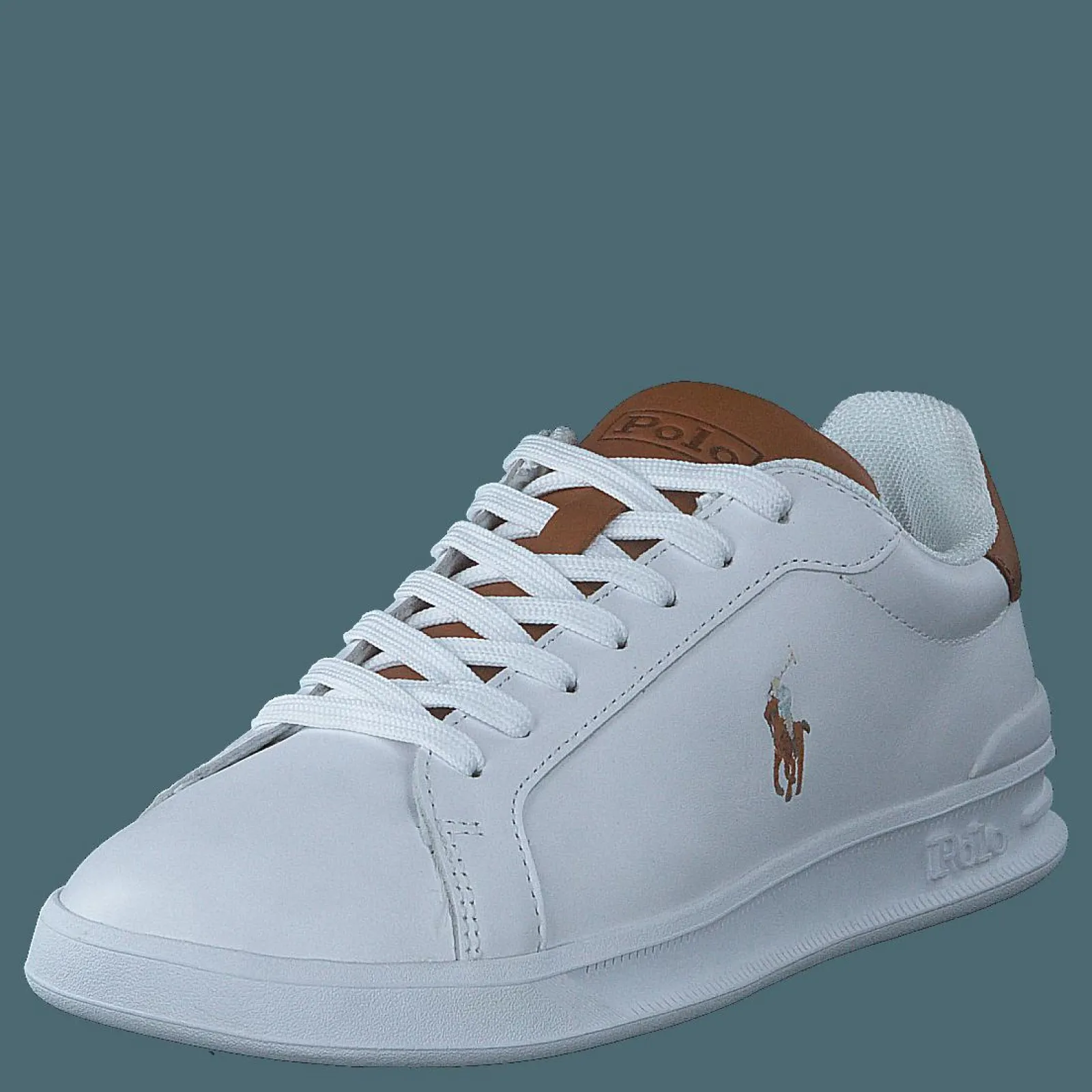 Polo Ralph Lauren Heritage Court II Leather Sneaker White / Tan