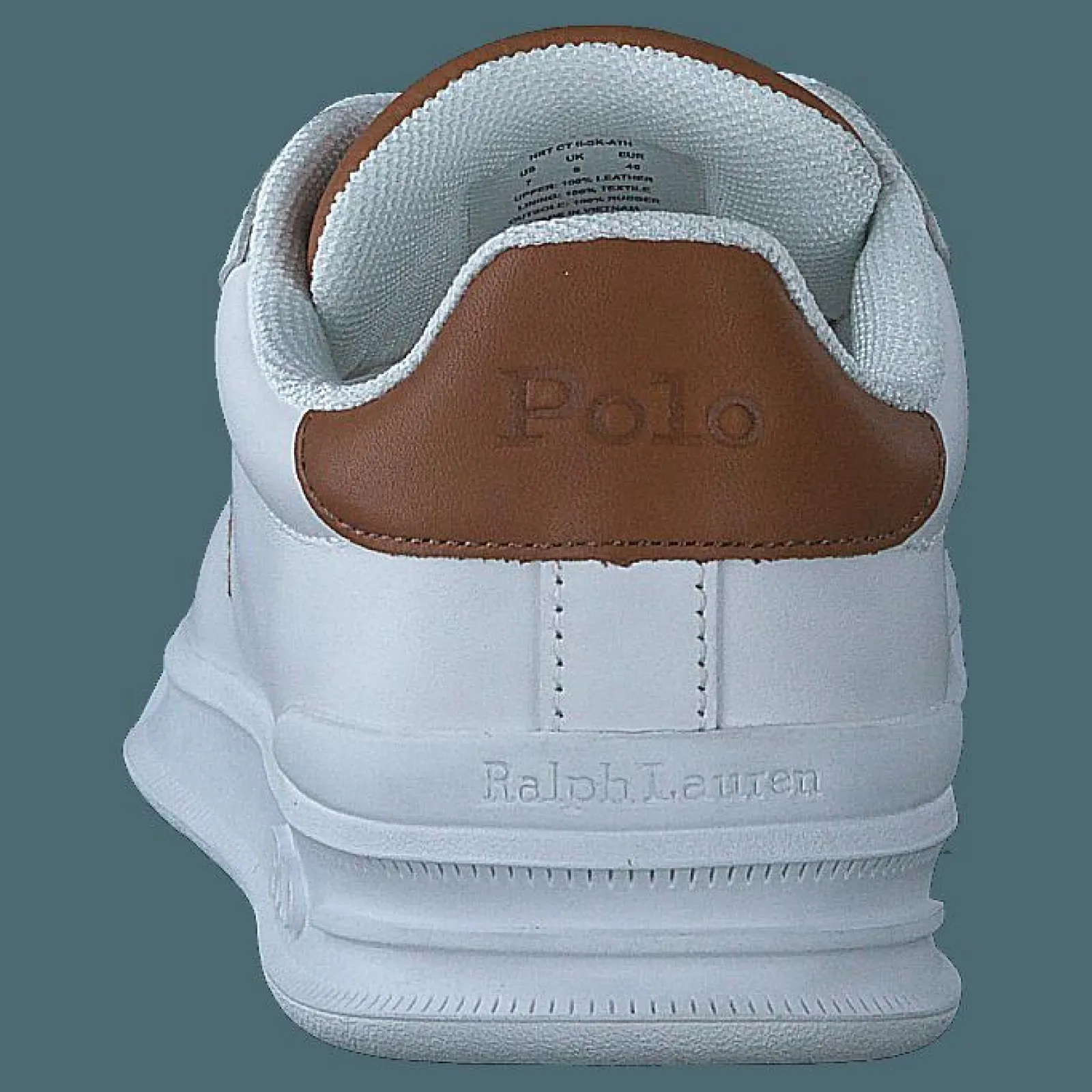 Polo Ralph Lauren Heritage Court II Leather Sneaker White / Tan