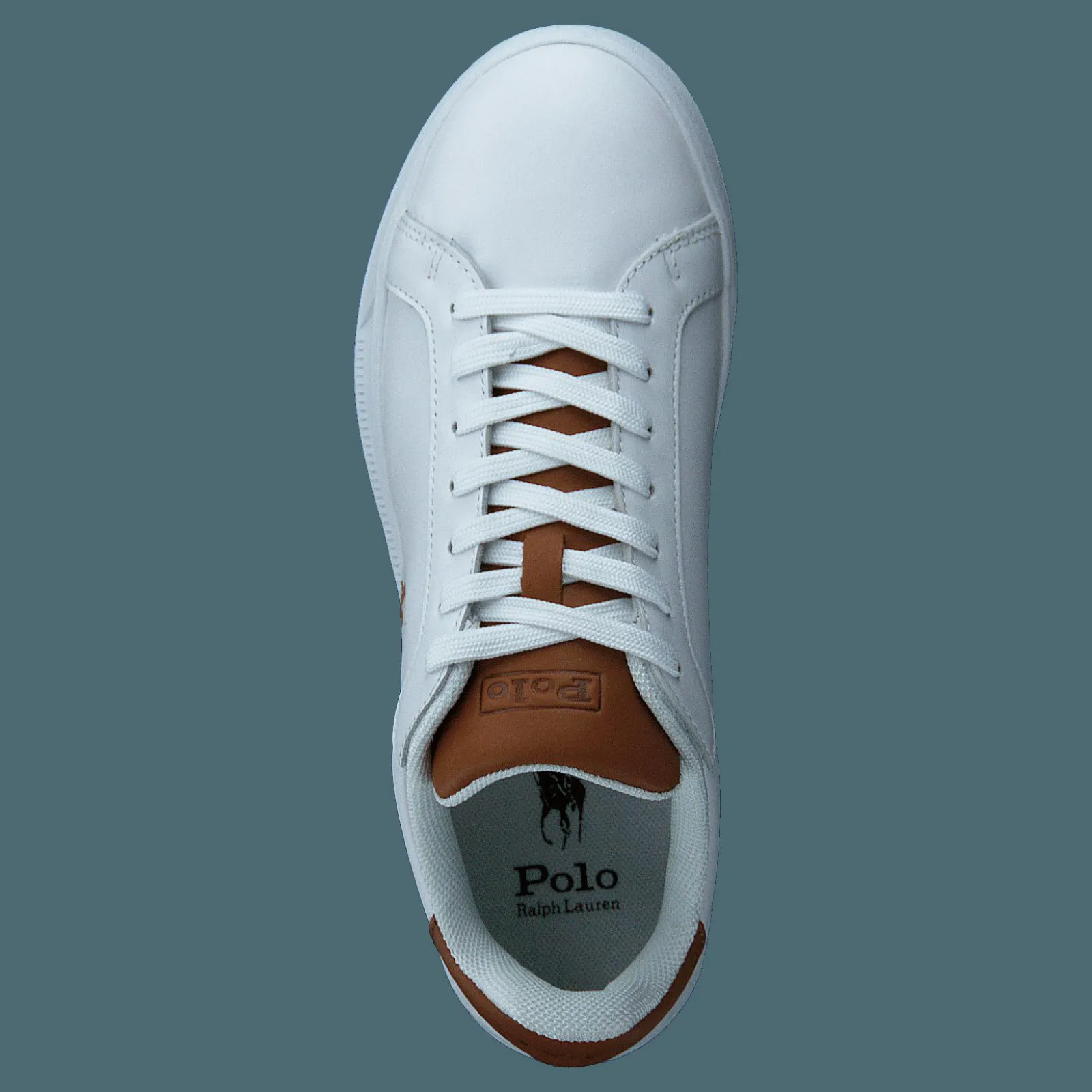 Polo Ralph Lauren Heritage Court II Leather Sneaker White / Tan