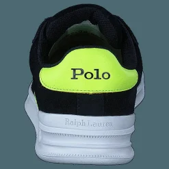 Polo Ralph Lauren Heritage Court II Suede Sneaker Hunter Navy/Safety Yellow Polo