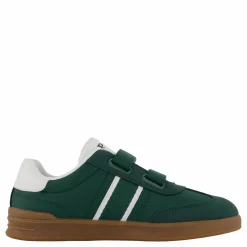 Barn Ralph Lauren Junior Heritage Court Iii Ez T-toe C-dark Green Smooth/micro/pape