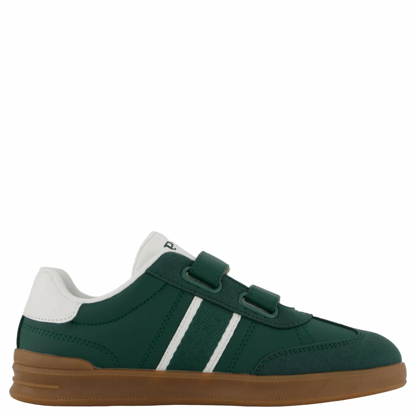 Barn Ralph Lauren Junior Heritage Court Iii Ez T-toe C-dark Green Smooth/micro/pape