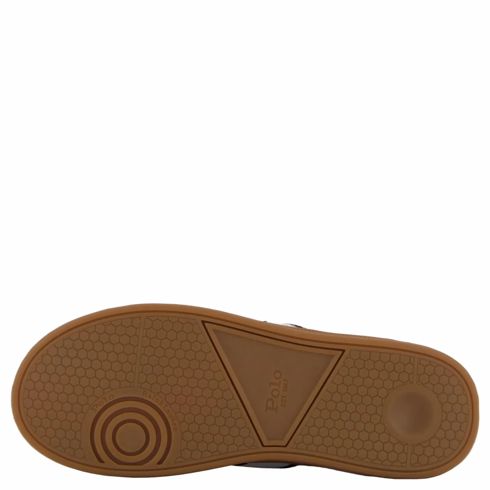 Barn Ralph Lauren Junior Heritage Court Iii Ez T-toe C-white Smooth/grey Micro/navy