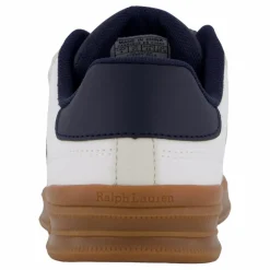 Barn Ralph Lauren Junior Heritage Court Iii Ez T-toe C-white Smooth/grey Micro/navy
