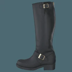 Johnny Bulls High Zip Back Black Shiny Gold