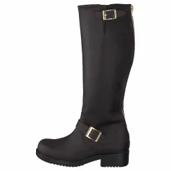 Johnny Bulls High Zip Back Brown Shiny Gold