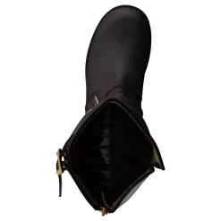 Johnny Bulls High Zip Back Brown Shiny Gold