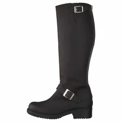 Johnny Bulls High Zip Back Brown Shiny Silver