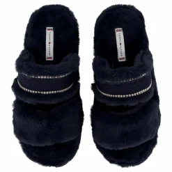 Tommy Hilfiger Hilfiger Fur Basics Slipper Space Blue