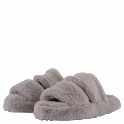 Tommy Hilfiger Hilfiger Fur Basics Slipper Grey Whisper