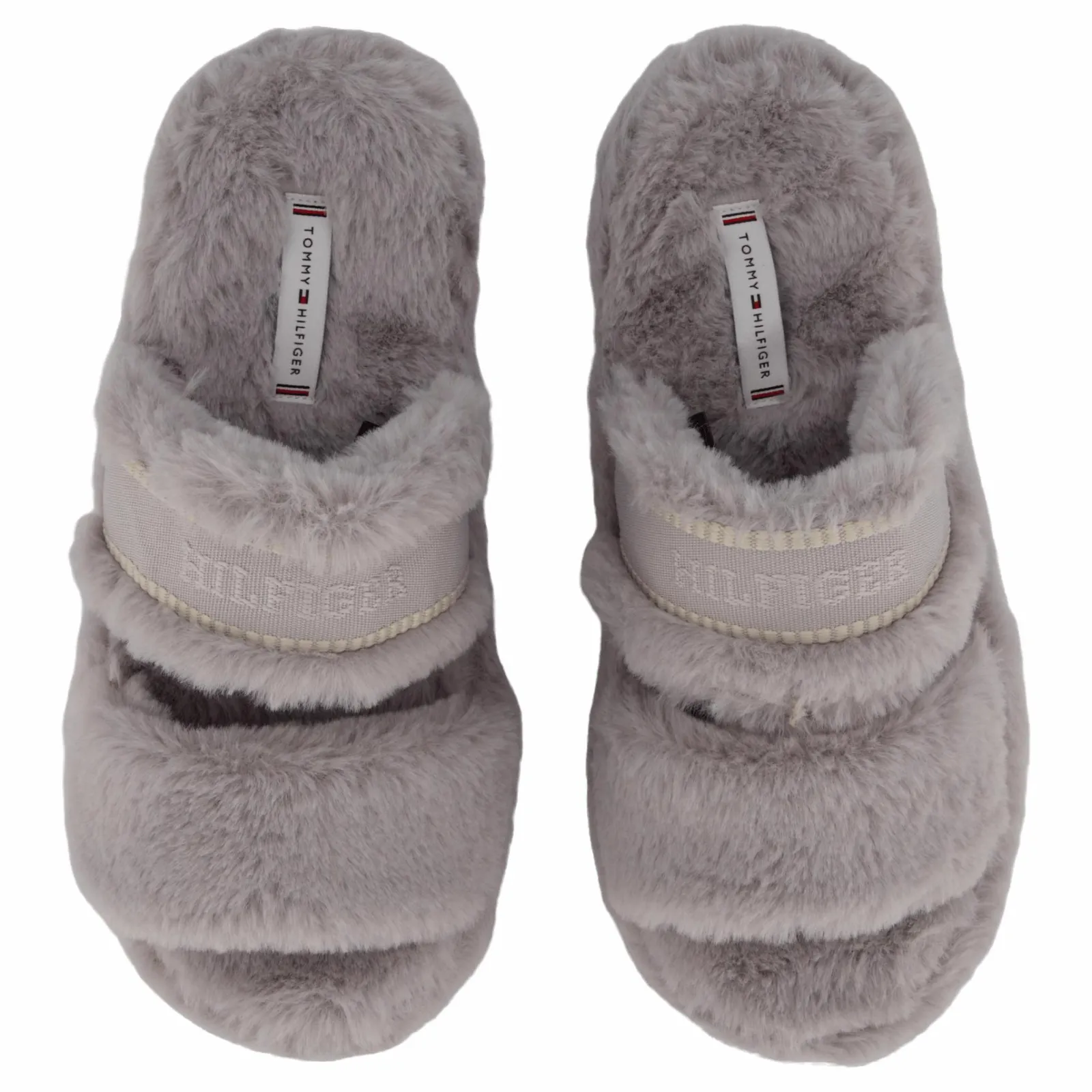 Tommy Hilfiger Hilfiger Fur Basics Slipper Grey Whisper