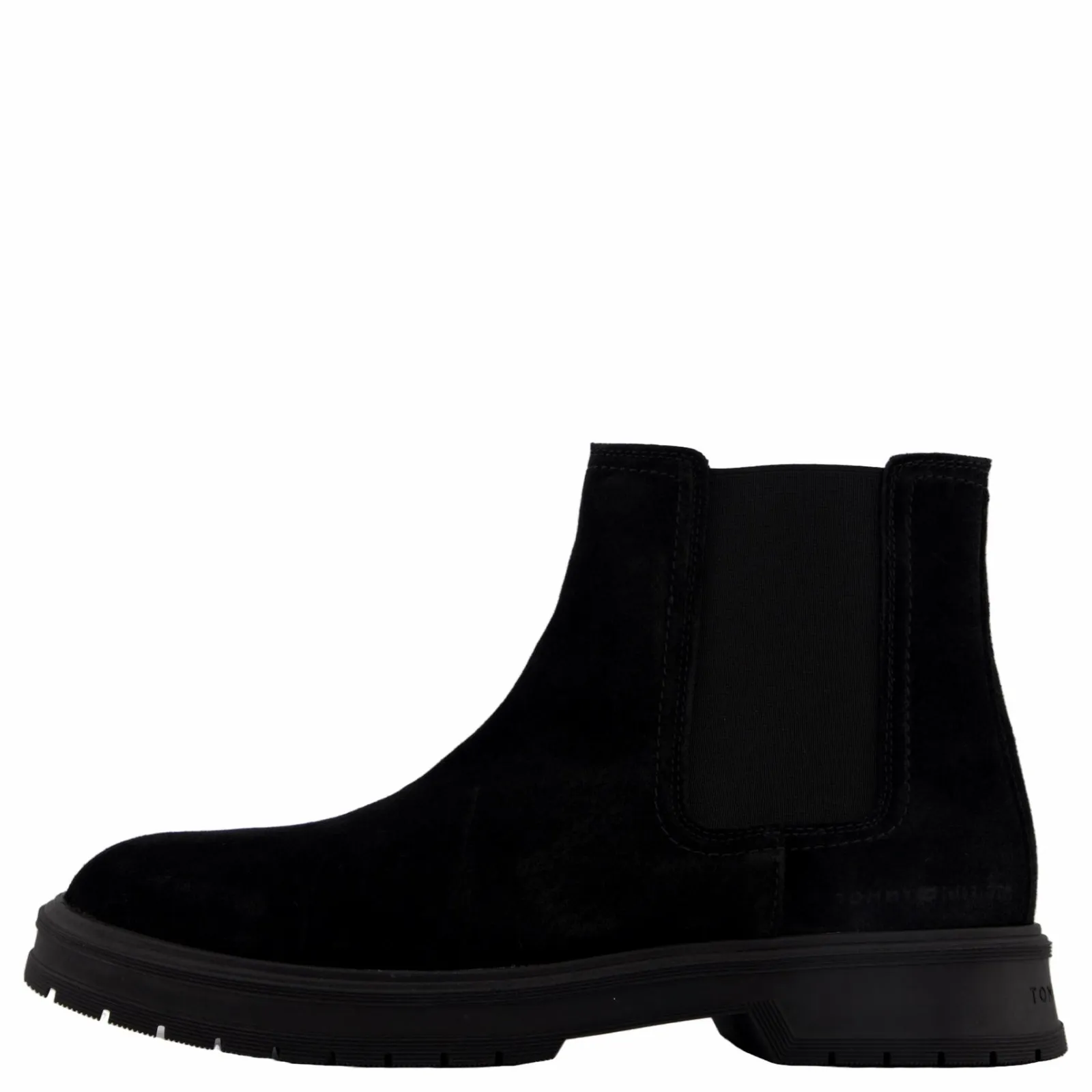 Tommy Hilfiger Hilfiger Suede Zip Chelsea Black