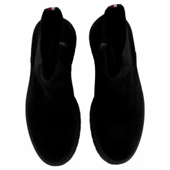 Tommy Hilfiger Hilfiger Suede Zip Chelsea Black