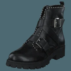 Steve Madden Hoofy Black Leather