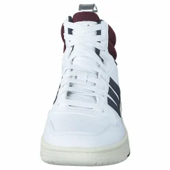 adidas Hoops 3.0 Mid Lifestyle Basketball Classic Vintage Shoes Cloud White / Shadow Navy / Shadow Red