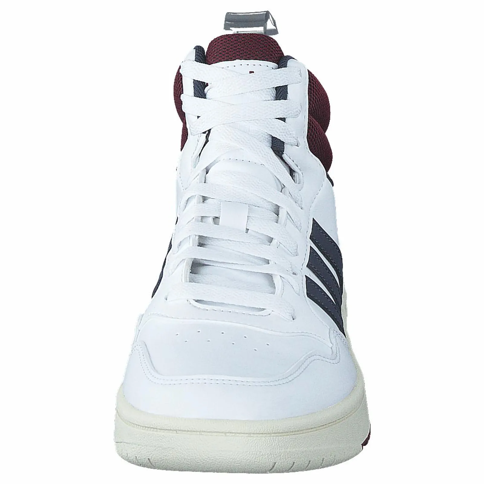 adidas Hoops 3.0 Mid Lifestyle Basketball Classic Vintage Shoes Cloud White / Shadow Navy / Shadow Red