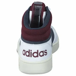 adidas Hoops 3.0 Mid Lifestyle Basketball Classic Vintage Shoes Cloud White / Shadow Navy / Shadow Red