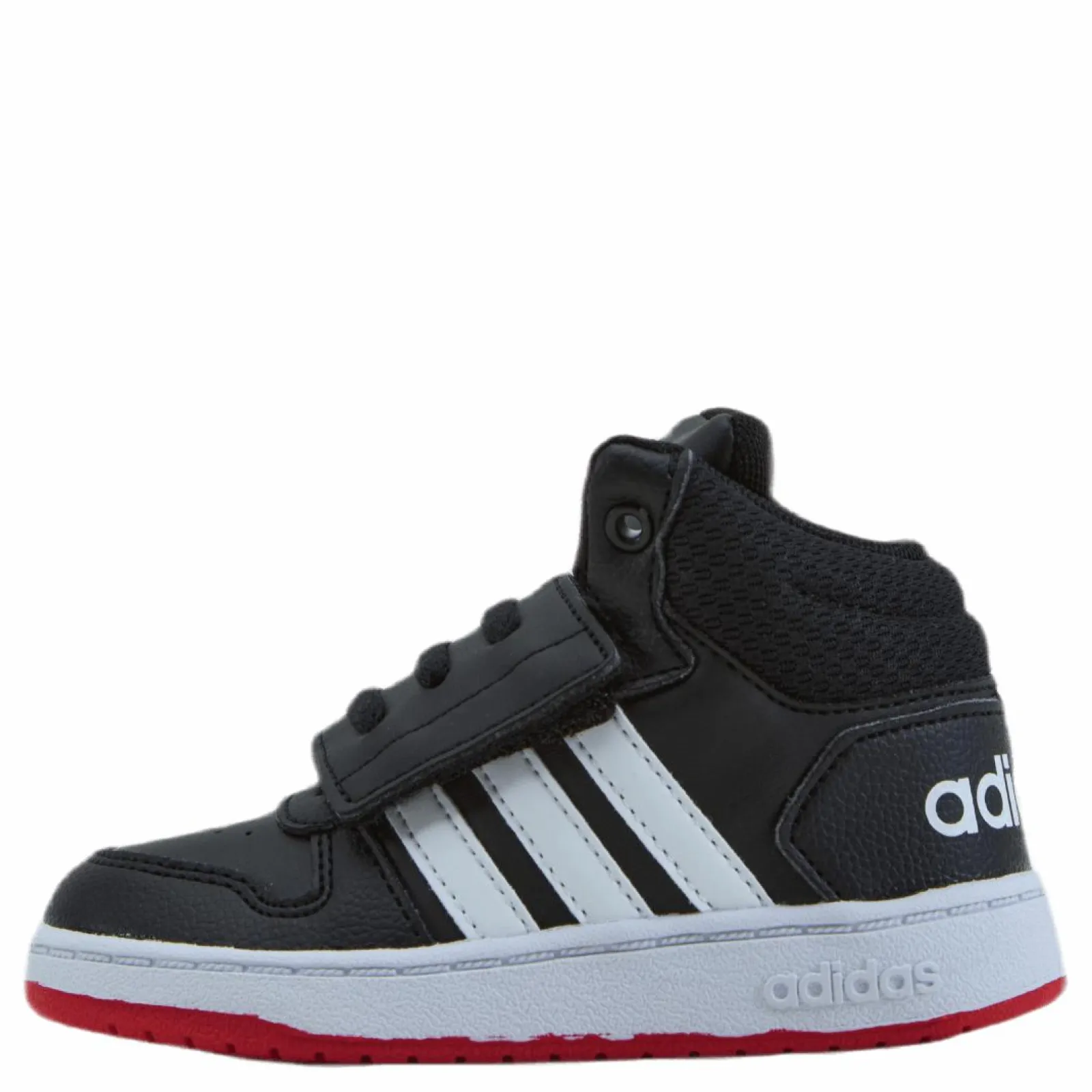 Barn adidas Hoops 2.0 Mid Shoes Core Black / Cloud White / Vivid Red