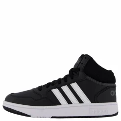 Barn adidas Hoops Mid Shoes Core Black / Cloud White / Grey Six
