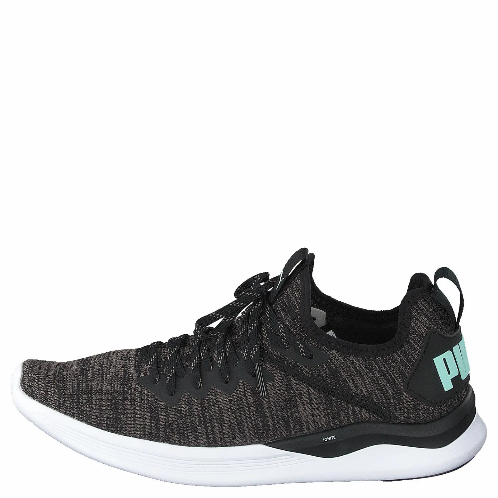Puma Ignite Flash Evoknit Sr Wn's Black-charcoal Gray-aqua