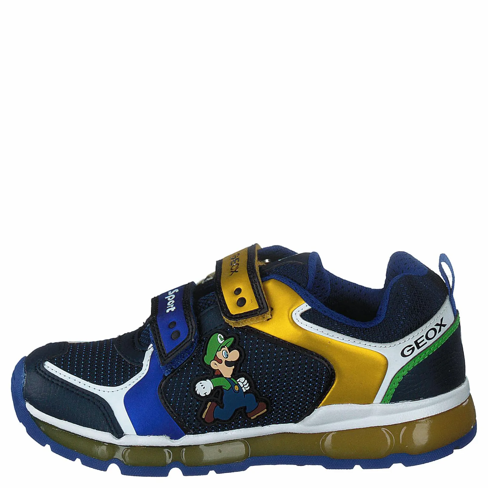 Barn Geox J Android B. A - Nylon+dbk Royal/yellow