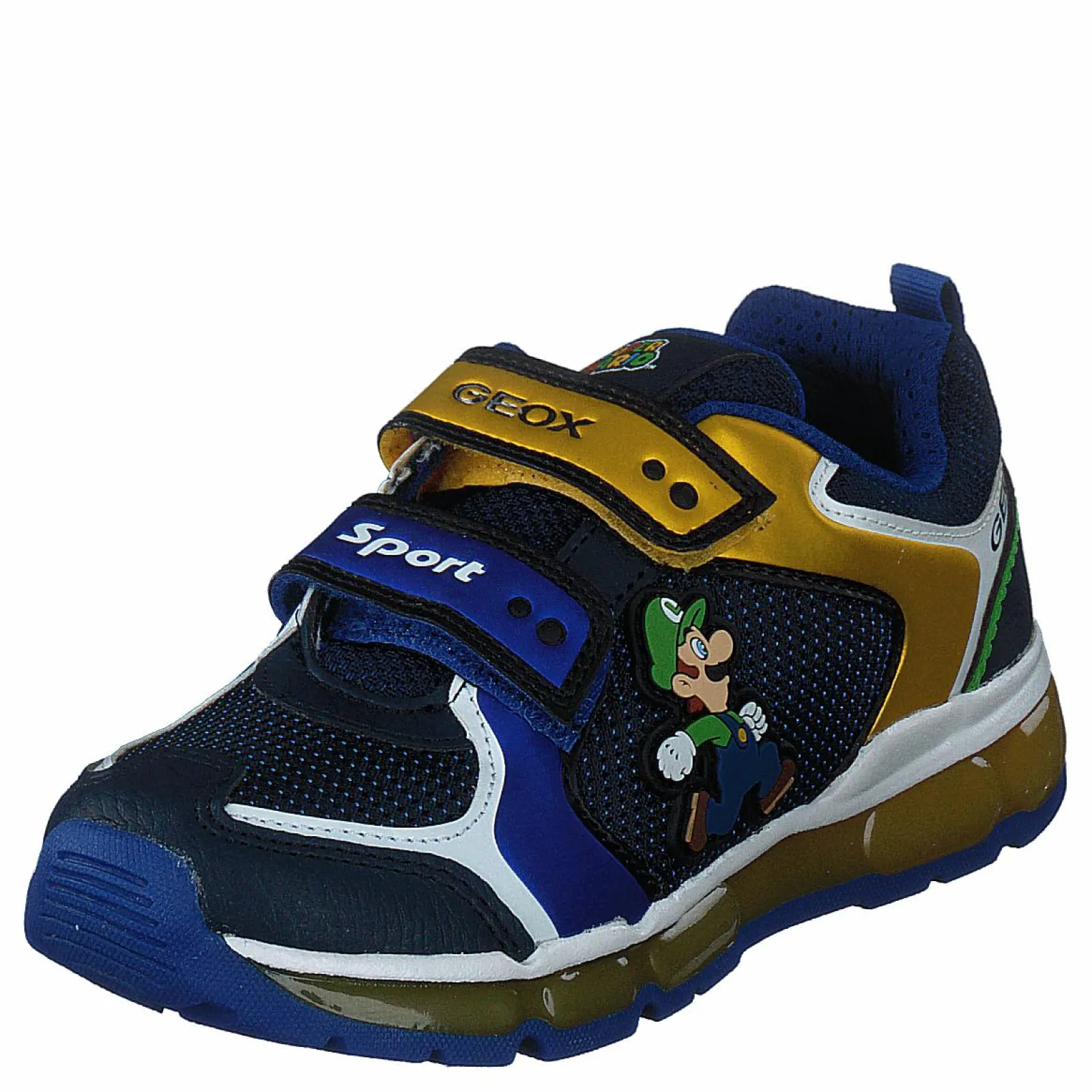 Barn Geox J Android B. A - Nylon+dbk Royal/yellow