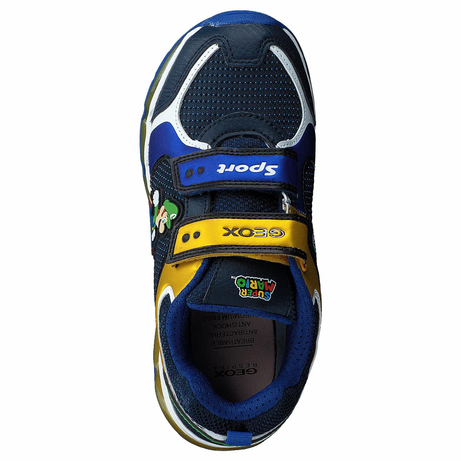 Barn Geox J Android B. A - Nylon+dbk Royal/yellow