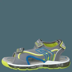 Barn Geox J Sandal Android Boy Grey/lime