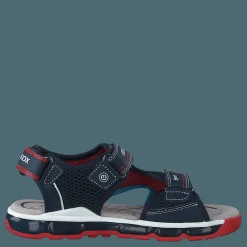 Barn Geox J Sandal Android Boy Navy/red