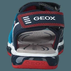 Barn Geox J Sandal Android Boy Navy/red