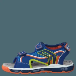 Barn Geox J Sandal Android Boy Royal/orange