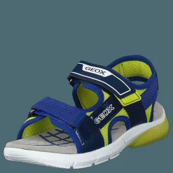 Barn Geox J Sandal Flexyper Bo Navy/lime
