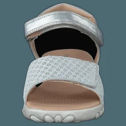 Barn Geox J Sandal Haiti Girl Silver