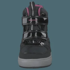 Barn Geox J Sleigh Girl B Abx Black/fuchsia